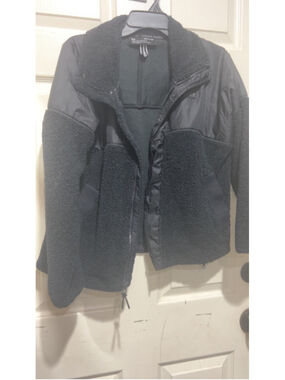 Women's Under Armour Black Fleece & Nylon Jacket S